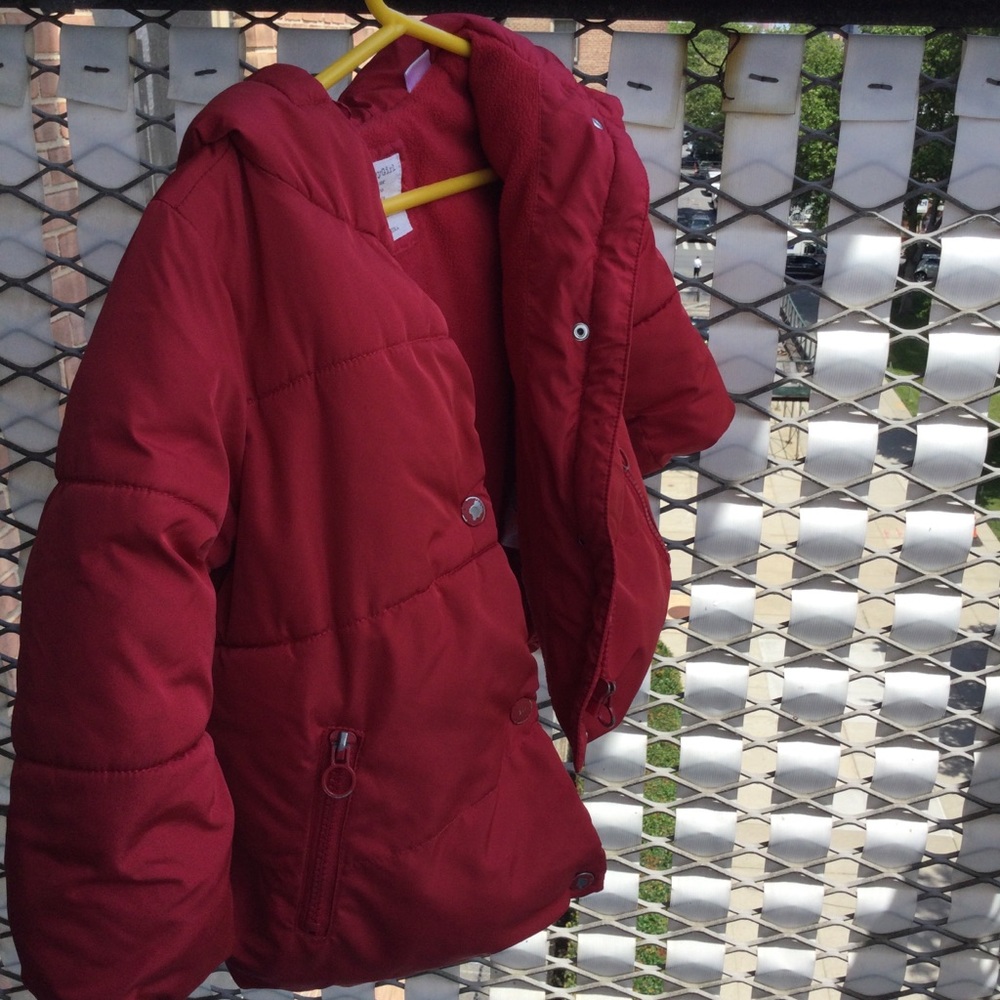 Zara Babygirl Outerwear Collection- Red Puffer Coat w/ Fleece Lining (2/3 years) - Picture 12 of 13